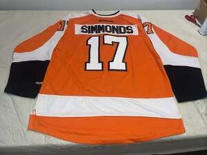 Wayne Simmonds Orange Philadelphia Flyers Reebok Jersey Men Xl Clean Sewn Nhl